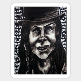 Doctor Sleep "The True Knot" Rose The Hat portrait (original) Sticker